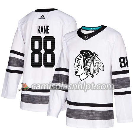 Camisola Chicago Blackhawks Patrick Kane 88 2019 All-Star Adidas Branco Authentic - Homem